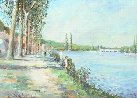 French Countryside oil painting